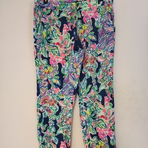 Lilly Pulitzer PIPER Pants EXOTIC ESCAPADE Pull On